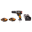 Дрель-шуруповерт  WORX WX367.3, 20V, ударная, бесщеточная, с 2xАКБ 2 А/ч и ЗУ + кейс