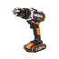 Дрель-шуруповерт  WORX WX183.1, 20V, бесщеточная, с 2xАКБ 2 А/ч и ЗУ + кейс