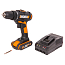 Дрель-шуруповерт  WORX WX101.2, 20V, щеточная, с АКБ 2 А/ч и ЗУ + кейс