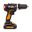 Дрель-шуруповерт  WORX WX367.3, 20V, ударная, бесщеточная, с 2xАКБ 2 А/ч и ЗУ + кейс