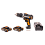 Дрель-шуруповерт  WORX WX372, 20V, ударная, бесщеточная, с 2xАКБ 2 А/ч и ЗУ + кейс