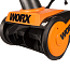 Снегоуборщик электрический WORX WG450E, 220V, 1600 Вт, 46 см, щеточный