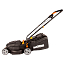 Газонокосилка WORX WG713E, 220V, 1200 Вт, 34 см, щеточная