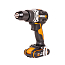Дрель-шуруповерт  WORX WX352, 20V, ударная, бесщеточная, с 2xАКБ 2 А/ч и ЗУ + кейс