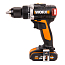 Дрель-шуруповерт  WORX WX175, 20V, бесщеточная, с 2xАКБ 2 А/ч и ЗУ + кейс