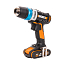 Дрель-шуруповерт  WORX AiDrill WX178.1, 20V, щеточная, с 2xАКБ 2 А/ч и ЗУ + кейс