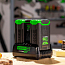 Быстрое зарядное устройство для 2-х аккумуляторов Greenworks G60DC10, 60V, 10A