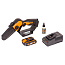 Пила цепная  WORX WG324E, 20V, 12 см, щеточная, с АКБ 2 А/ч и ЗУ + кейс