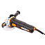 Угловая шлифмашина электрическая WORX WX711, 220V, 115 мм, 750 Вт, щеточная + коробка