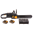Пила цепная  WORX NITRO WG385E, 40V, 40 см, бесщеточная, с 2xАКБ 4 А/ч и ЗУ + коробка