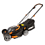 Газонокосилка WORX WG743E, 40V, 40см, щеточная, с 2xАКБ 4 А/ч двойным ЗУ