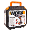 Дрель-шуруповерт  WORX WX372, 20V, ударная, бесщеточная, с 2xАКБ 2 А/ч и ЗУ + кейс