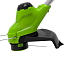 Триммер  Greenworks G24LT28K4, 24V, 28 см, щеточный, с АКБ 4 А/ч и ЗУ